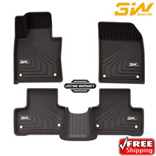 3W Floor Mats for Volvo XC60 (2018-2023) - Front&Rear 2 Rows TPE All Weather picture