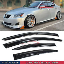 For 2006-2013 Lexus IS250 IS350 IS-F JDM Mugen Style Window Visors Rain Guards picture