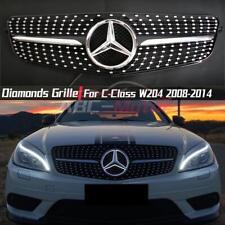 For Benz C-Class W204 C180 C250 C300 Black Diamonds Grille W/LED Star 2008-2014 picture