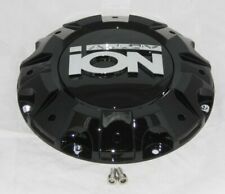 NEW ION ALLOY WHEEL RIM GLOSS BLACK CENTER CAP C1019402B or C10187B WITH SCREWS picture
