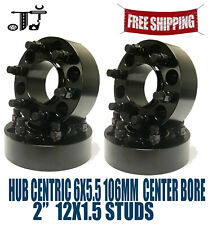 4PC 2'' THICK 6X5.5 (6x139.7) 106MM HUBCENTRIC WHEEL ADAPTER [FITS: TOYOTA] picture