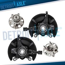 Front Steering Knuckles Rear Wheel Bearing Hubs Kit for 2006 - 2011 Honda Civic picture