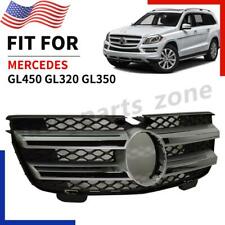 For 2007-2012 Mercedes-Benz GL450 Front Bumper Upper Grill Assembly Chrome Black picture
