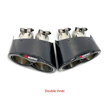 1 Pair Akrapovic Carbon Fiber Exhaust Tip For Audi RS3    RS6 RS7 A3 A4 A5 picture