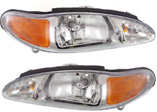 Halogen Headlight Set For 1997-2002 Ford Escort 97-99 Tracer Left and Right Pair picture
