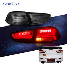 Pair of Rear Lamp Smoked LED Tail lights For Mitsubishi Lancer EVO X 2008-2017 picture