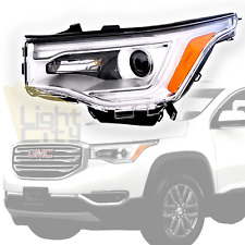 For 2017-2019 GMC Acadia Driver Side Halogen Headlight (Chrome , w/ LED DRL) LH picture