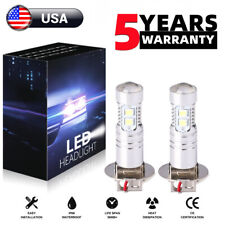 2Pcs H3 LED Fog Light Bulb Conversion Kit Super Bright White DRL Lamp 6000K 55W picture