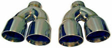 2 STAINLESS STEEL DUAL EXHAUST TIPS PAIR 2.5 3.5 Camaro Trans Am 2.5