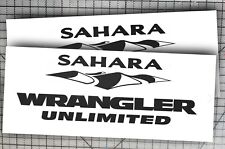 Sahara Wrangler Unlimited Decals for Jeep Wrangler JK Fender  picture