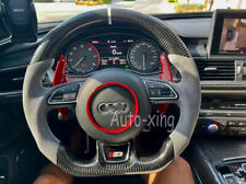 Alcantara+Real Carbon Fiber Steering Wheel for Audi A6 A7 S1 S6 S7 RS5 RS6 RS7 S picture