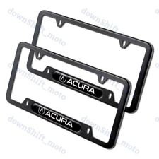 2PCS For ACURA Black Metal Stainless Steel License Plate Frame MDX RDX TSX TL picture