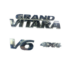 2002 Grand Vitara OEM V6 4X4 Chrome Rear Emblem Logo Badge Symbol 99 01 02 picture