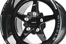 VMS Black Drag 5 Spoke V-Star Rim Wheel 15x10 5X120 5x4 3/4” 0 ET (