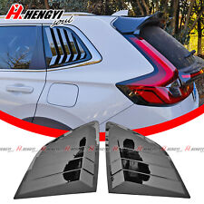 For 2023 2024 Honda CR-V CRV Glossy Black Rear Window Shutter Louvers Cover Trim picture