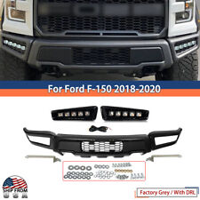 For 2018-20 Ford F150 F-150 Steel Grey Front Bumper Assembly w/LED Raptor Style picture