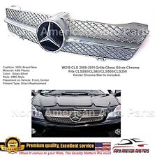 CLS550 CLS63 CLS500 Silver Glossy Grille Facelift AMG Bumper Star 2009 2010 2011 picture