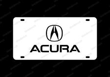 Acura License Plate Acrylic Vanity Any Car Tag MDX TL PKG Legend White picture