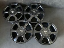 (4) Toyota Solara (1999-2003) Black Powder Coat Wheels Rims + Caps 16