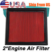 2X Engine Air Filter Intake 16546-JK20A For Nissan Infiniti 350Z 370Z 2007-2020 picture