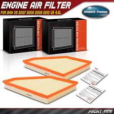 2x Left and Right Side Engine Air Filter for BMW X5 2007 2008 2009 2010 V8 4.8L picture