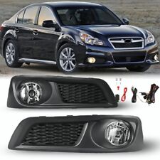 For 2010 2011 2012 Subaru Legacy Fog Lights Lamp Clear Lens Complete Kit +Wiring picture