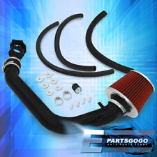 For 95-98 Nissan 240SX S14 2.4L DOHC Black Aluminum Pipe Cold Air Intake System picture