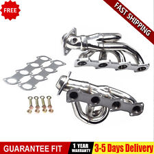 Shorty Exhaust Headers Kit Manifold Steel For 97-03 Ford F150 F250 4.6L Tubular picture