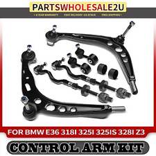 8x Front Lower Control Arms Tie Rod End Kit for BMW E36 318i 325i 328i Z3 96-02 picture