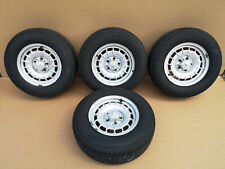 MERCEDES SEC 500 SEL 500 W126 1979-84 SET OF ALU WHEELS WITH TYRES GENUINE picture