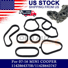 For Mini Cooper Oil Cooler Seal and Filter Housing Gasket Set OEM picture