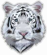 White Bengal Siberian Tiger Wild Animal Car Bumper Vinyl Sticker Decal 4.6