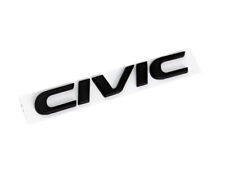 Civic Black Matte Emblem Badge Nameplate Honda 2016-2021 10th Gen Decal Trunk picture