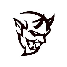 (2) 3” Dodge Demon Logo picture