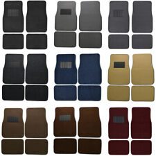 Car Floor Mats for Sedan & SUV 4 Piece Carpet Liner Vinyl Heel Pad - Carpet Mat picture