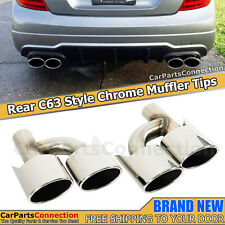 For Mercedes-Benz C-Classs W204 C300 C350 C63 AMG Style Exhaust Muffler Pipe Tip picture