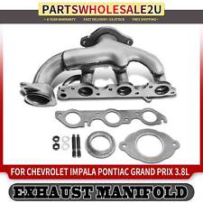 Rear Exhaust Manifold w/ Gasket Kit for Chevy Impala Oldsmobile Intrigue 3.8L picture