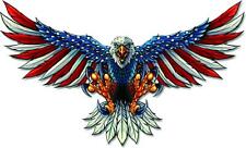 AMERICAN FLAG BALD EAGLE USA DECAL extra large sizes TRUCK VEHICLE WINDOW 6yr picture