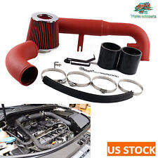 Red Cold Air Intake Pipe Filter + Shield For 2011-12 VW Golf GTI MK6 2.0T EA113 picture