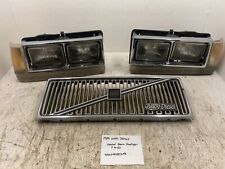 85 VOLVO 760GLE TURBO OEM SEALED BEAM HEADLIGHTS WITH GRILLE GRILL USA picture