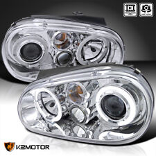 Fits 1999-2006 VW Golf GTI MK4 1999-2002 Cabrio Halo Projector Headlights Pair picture