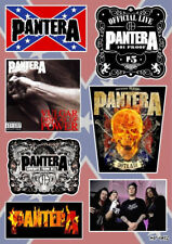 Pantera Sticker Pack - Outlaw Skull Groove Thrash Heavy Glam Metal Band Logo picture