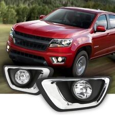 FOR 2015-2020 Chevy Colorado Fog Driving Lights Lamps Clear Lens w/Bezel  L+R picture