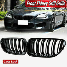 For BMW M6 F06 F12 F13 650i 640i 2012-2018 Front Kidney Grill Grille Gloss Black picture