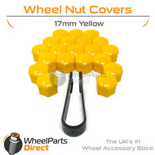 Yellow Wheel Nut Bolt Covers 17mm GEN2 For VW Golf R32 [Mk4] 02-04 picture