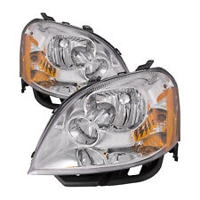 Headlights Ford Five Hundred 2005-2007 Halogen Pair Chrome Housing Headlamps Set picture