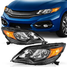For 14-15 Honda Civic Coupe 2Dr OE Style Halogen Headlights Assembly Pair picture