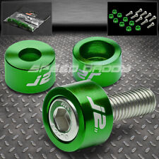 J2 ALUMINUM JDM HEADER MANIFOLD CUP WASHER+BOLT KIT FOR ACCORD CG PRELUDE GREEN picture