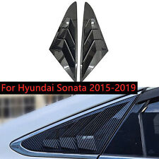 Carbon Fiber Side Window Louver Shutter Trim Cover For Hyundai Sonata 2015-2019 picture