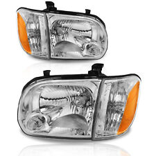 4PCS Headlights For 2005 2006 Toyota Tundra 05-07 Sequoia Pickup Headlamps LH+RH picture